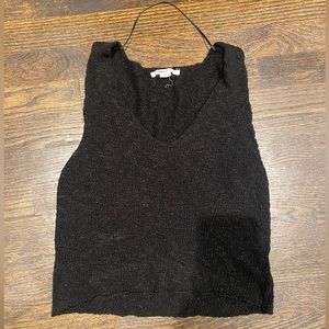 O’Neil knit black crop top